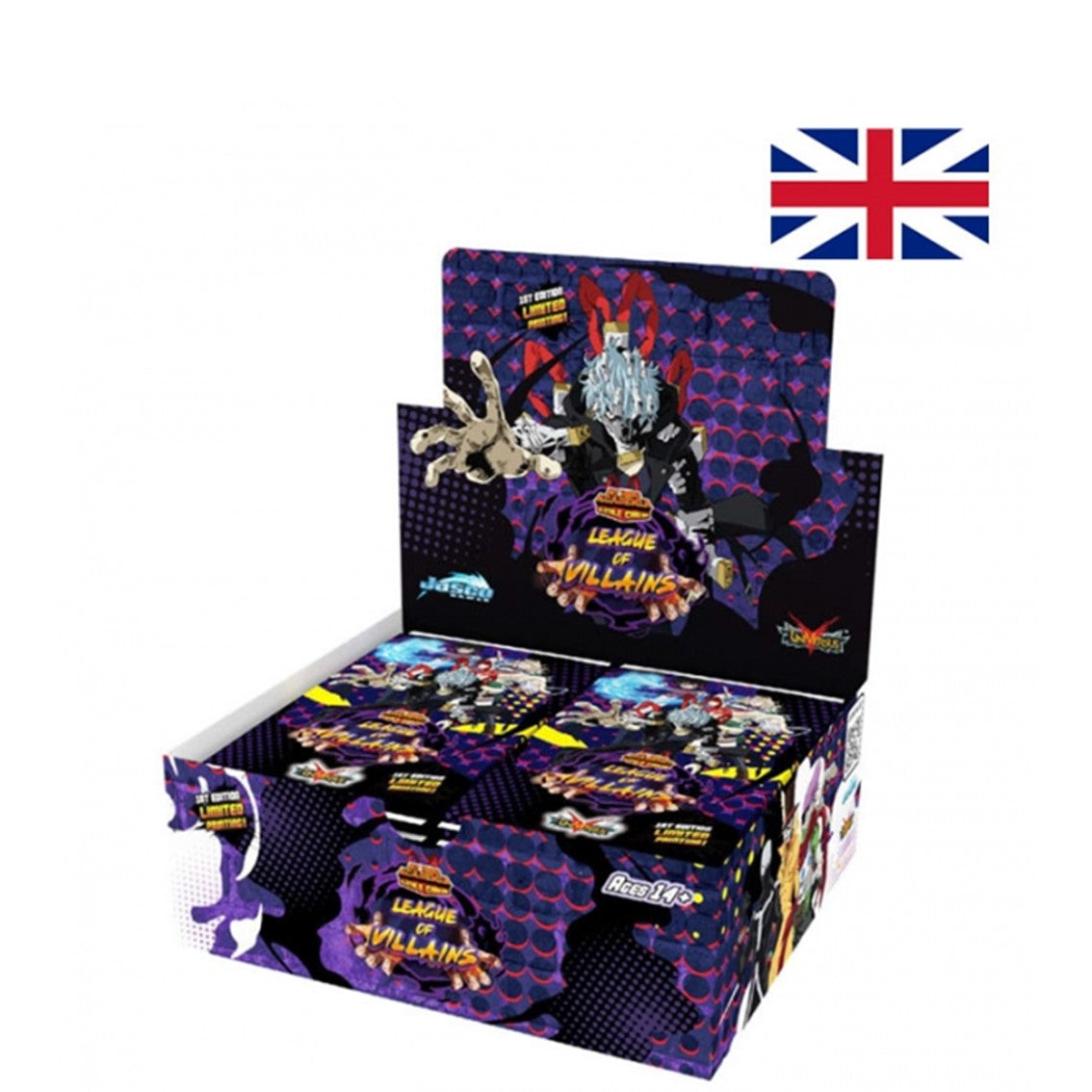 Juego de cartas my hero academia booster box display ola 4 league of villains Frikytopia