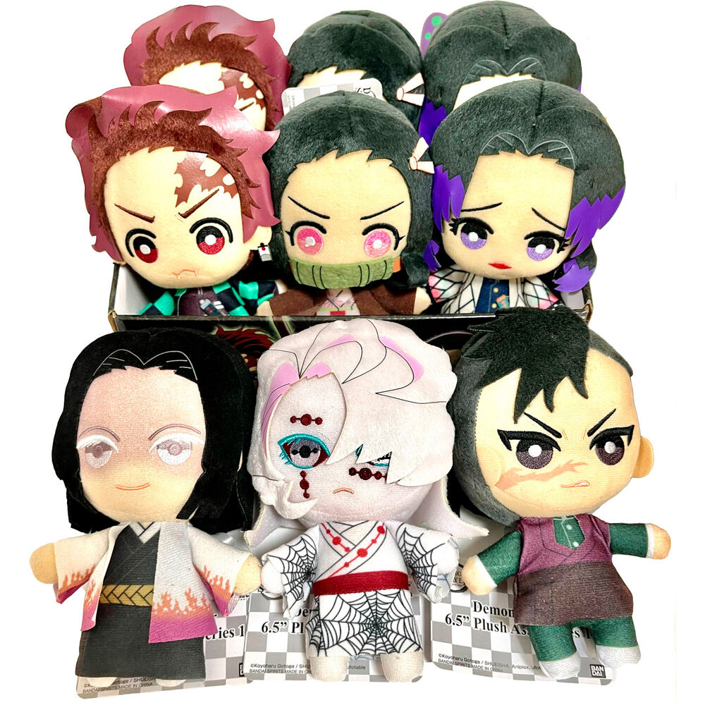 Set peluches banpresto kimetsu no yaiba demon slayer 9 unidades edicion Frikytopia