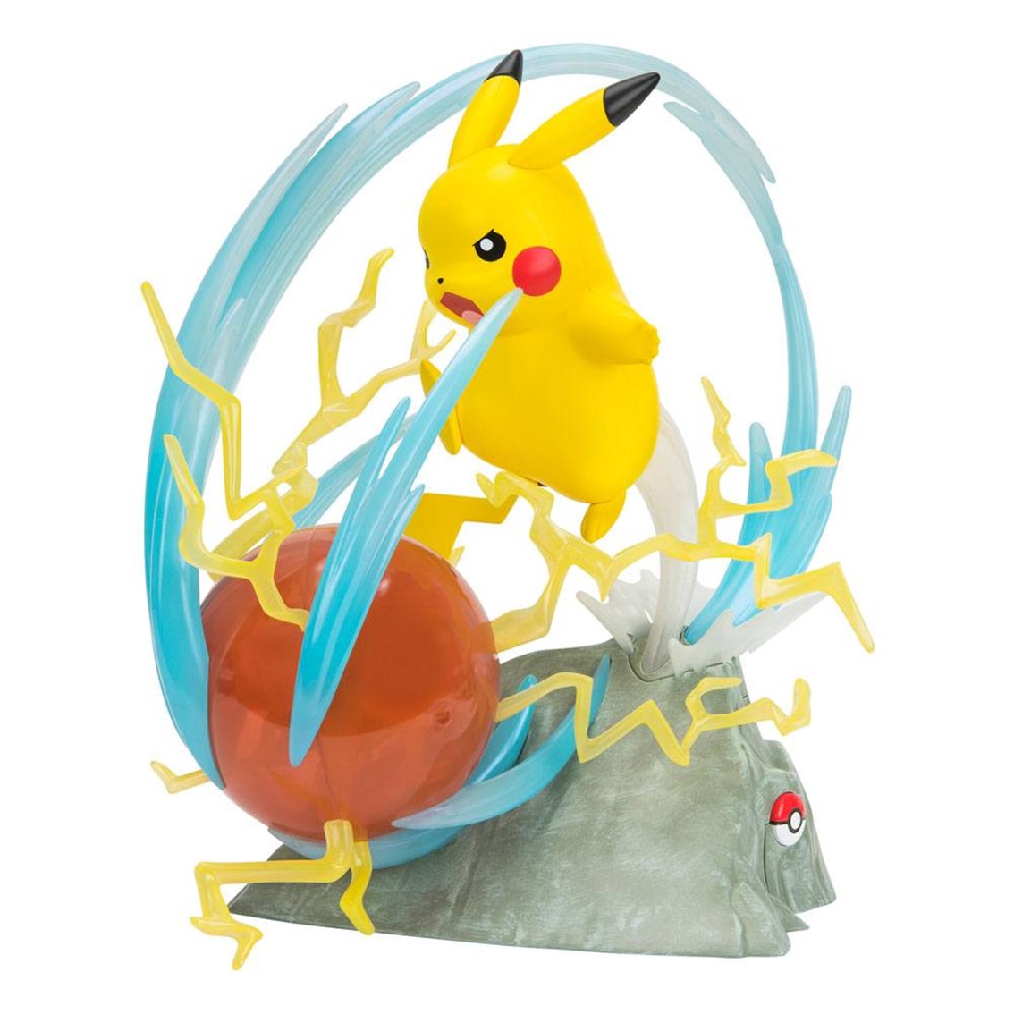 Figura pokemon 25 aniversario con iluminacion deluxe pikachu