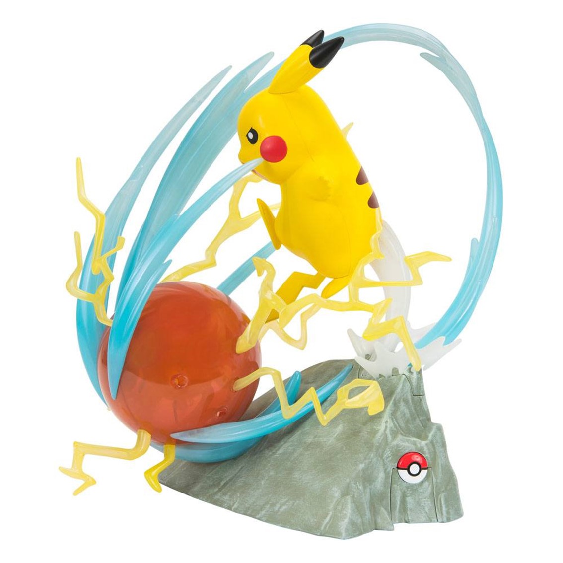 Figura pokemon 25 aniversario con iluminacion deluxe pikachu