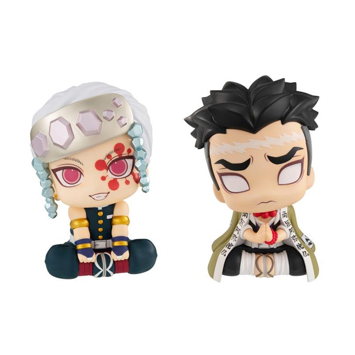 Pack 2 figuras megahouse demon slayer kimetsu no yaiba gyomei uzui Frikytopia