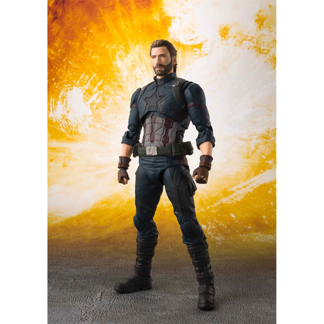 Figura tamashi nations marvel avengers infinity war capitan america 16 cm sh figuarts