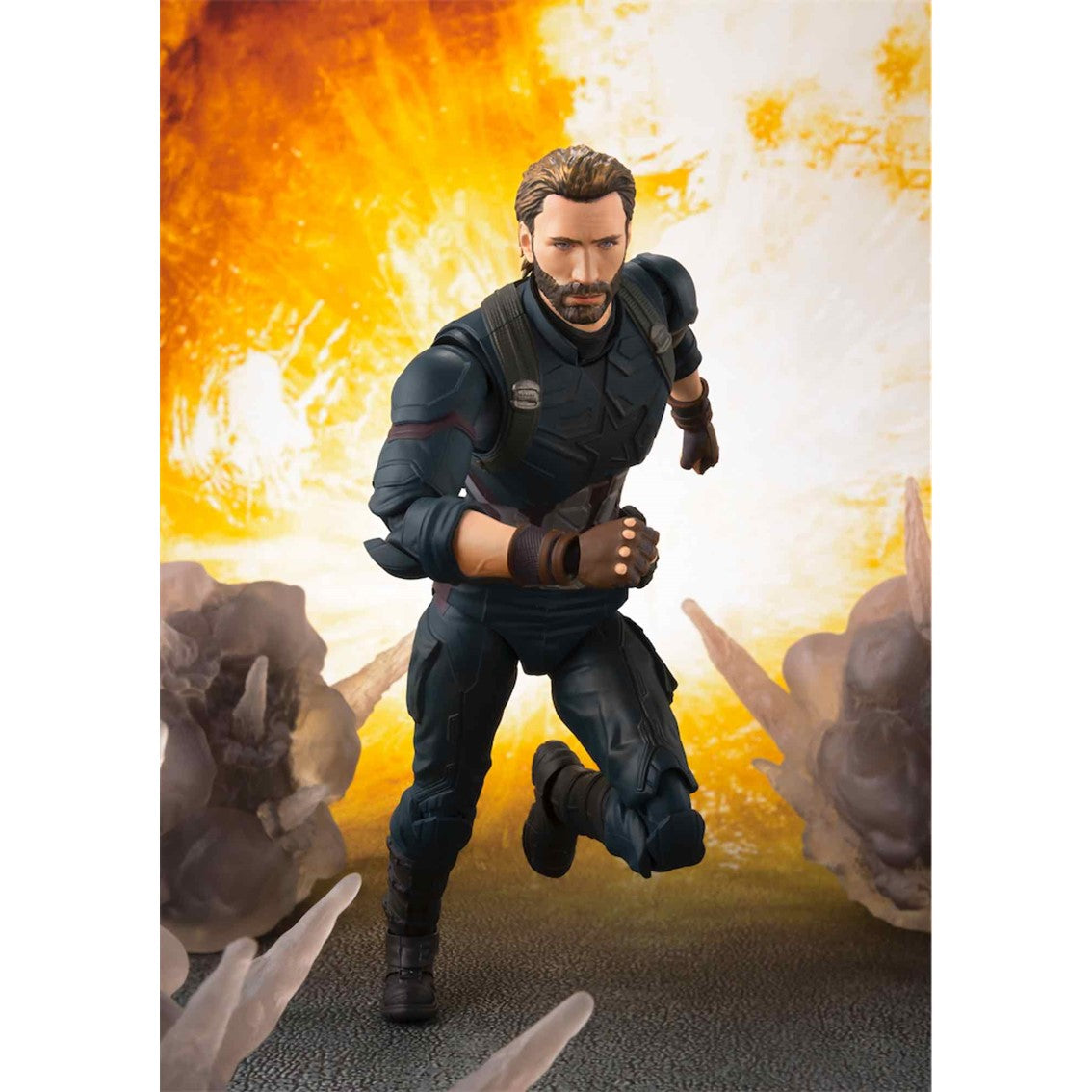 Figura tamashi nations marvel avengers infinity war capitan america 16 cm sh figuarts