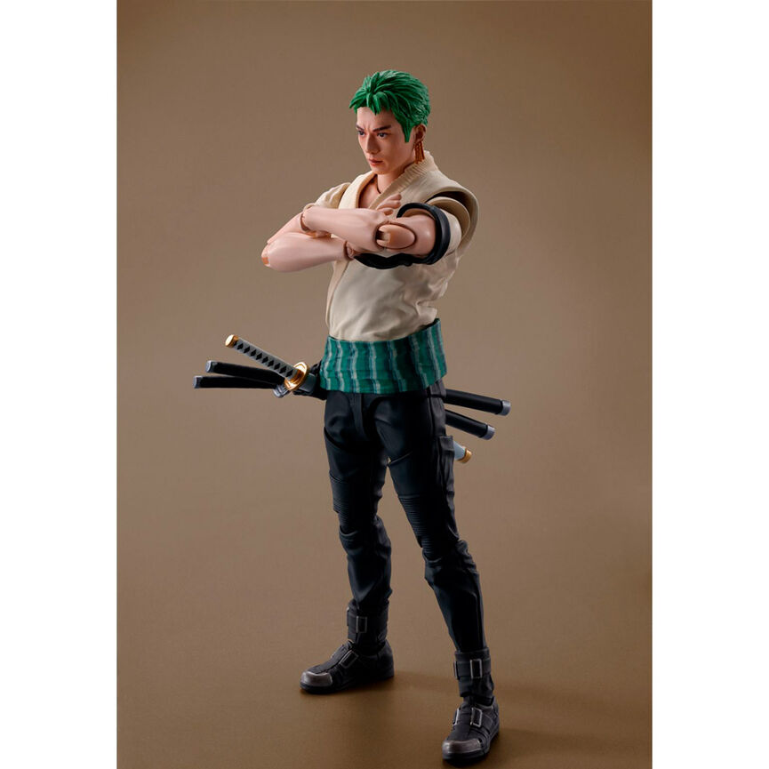 Figura tamashii nations sh figuarts one piece netflix series roronoa zoro