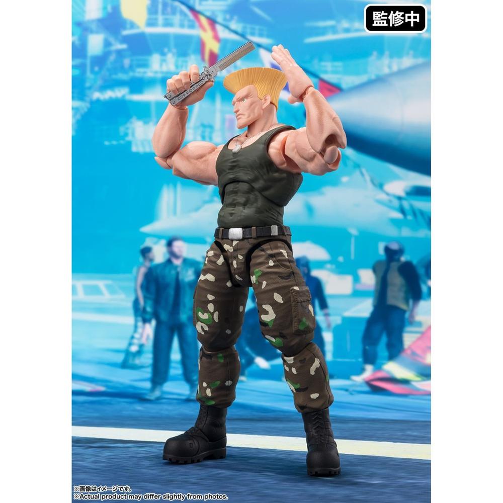 Figura tamashii nations street fighter sh figuarts guile outfit 2 ver