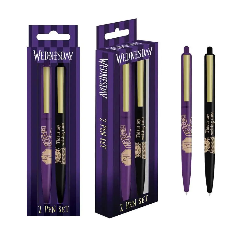 WEDNESDAY NEVERMORE Bolígrafo SET 2PK