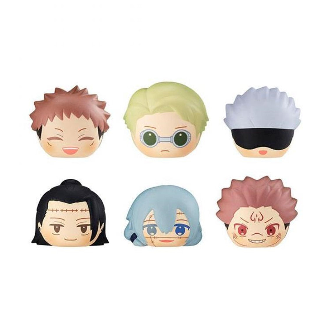 Pack 6 figuras antiestres megahouse jujutsu kaisen gekijouban squeeze