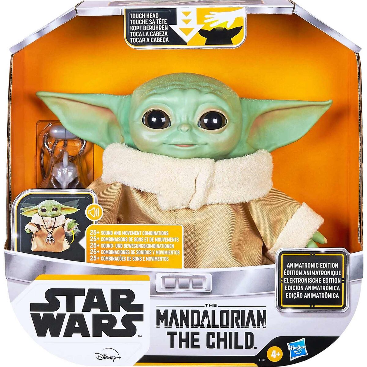 Star wars baby yoda animatronico