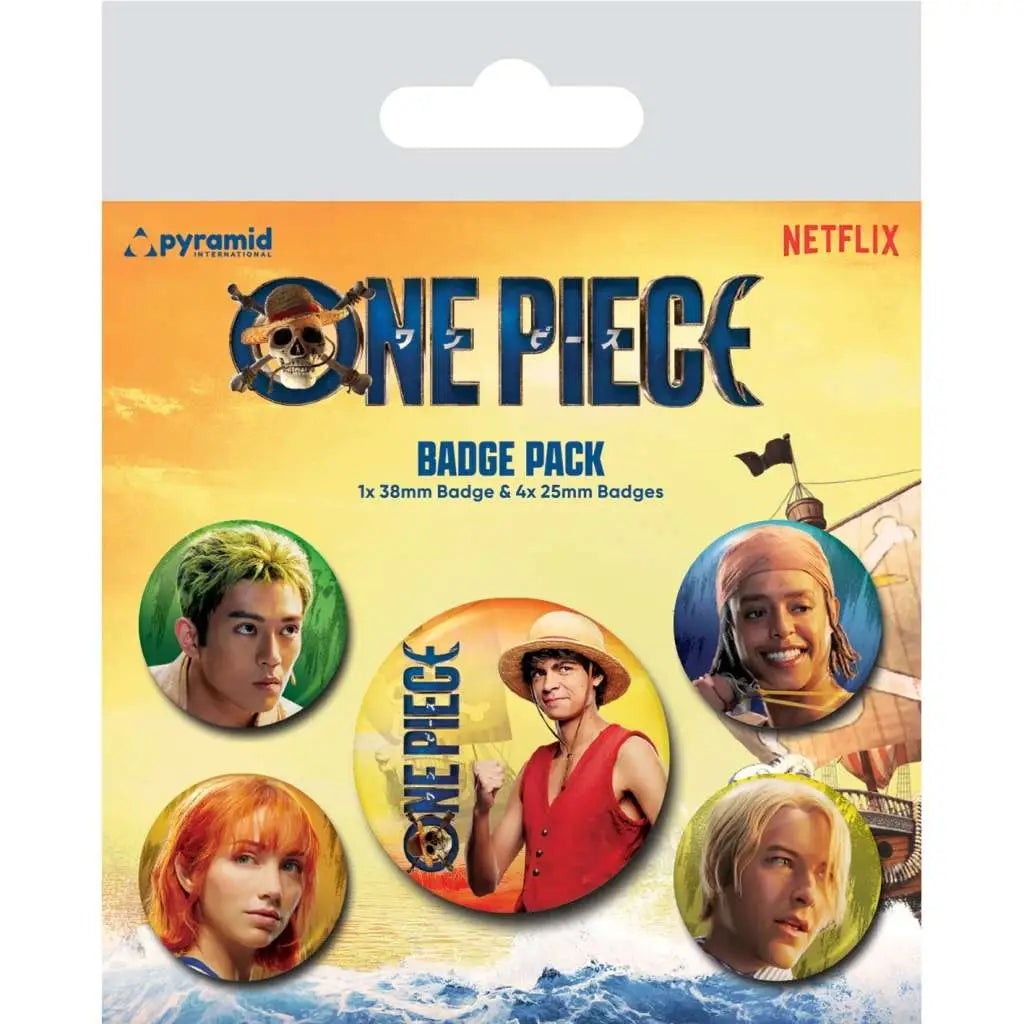 ONE PIECE LIVE ACTION THE STRAW HATS BADGE PACK Frikytopia