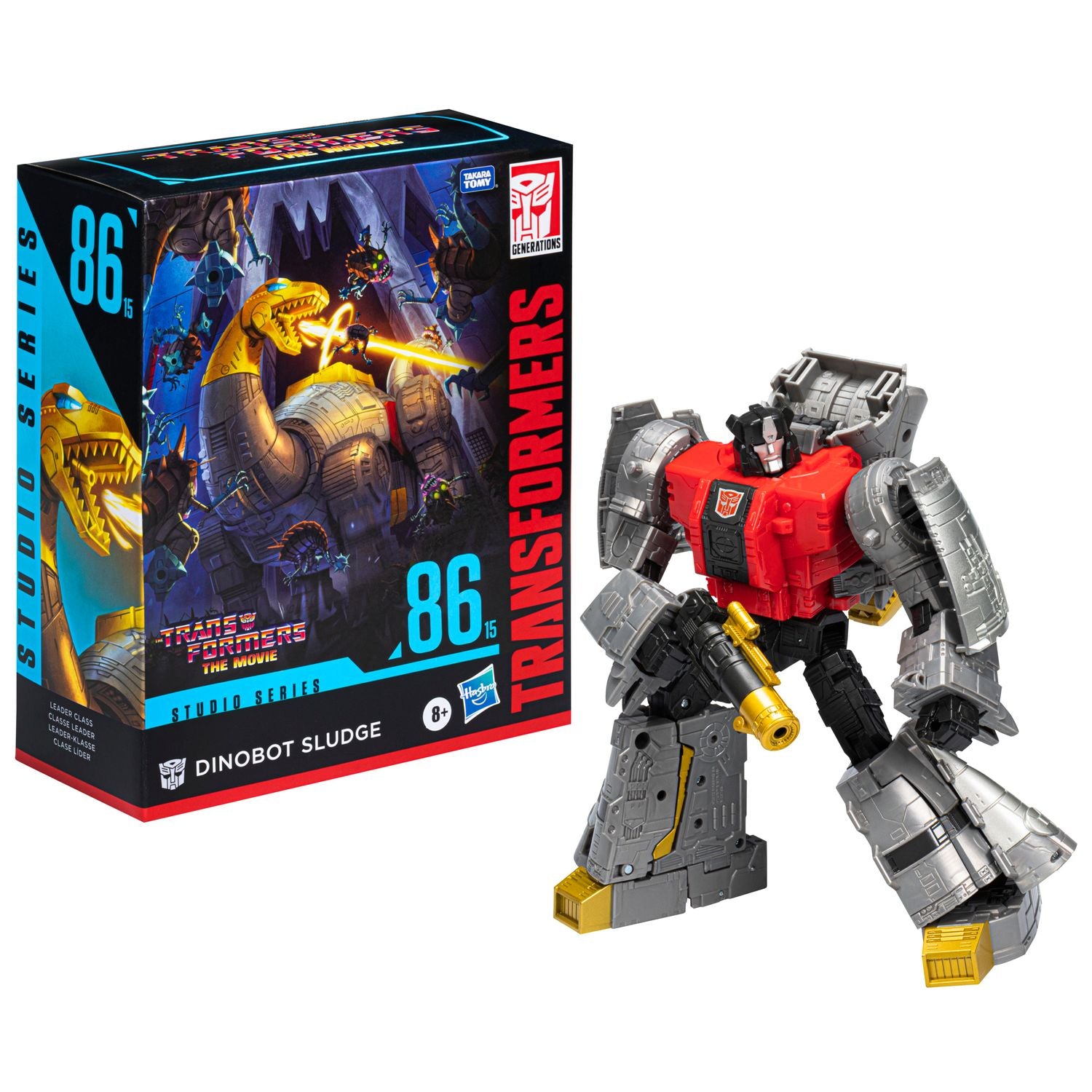 Figura hasbro transformers studio series leader 86 15 dinobot sludge