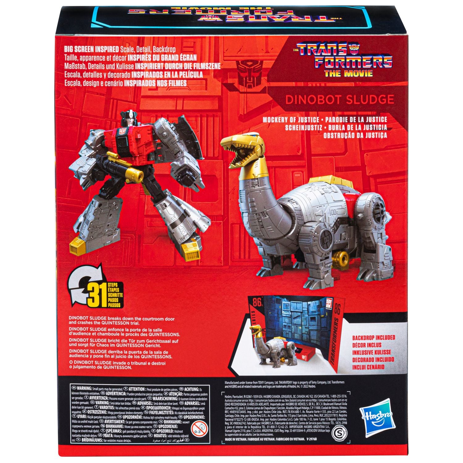 Figura hasbro transformers studio series leader 86 15 dinobot sludge