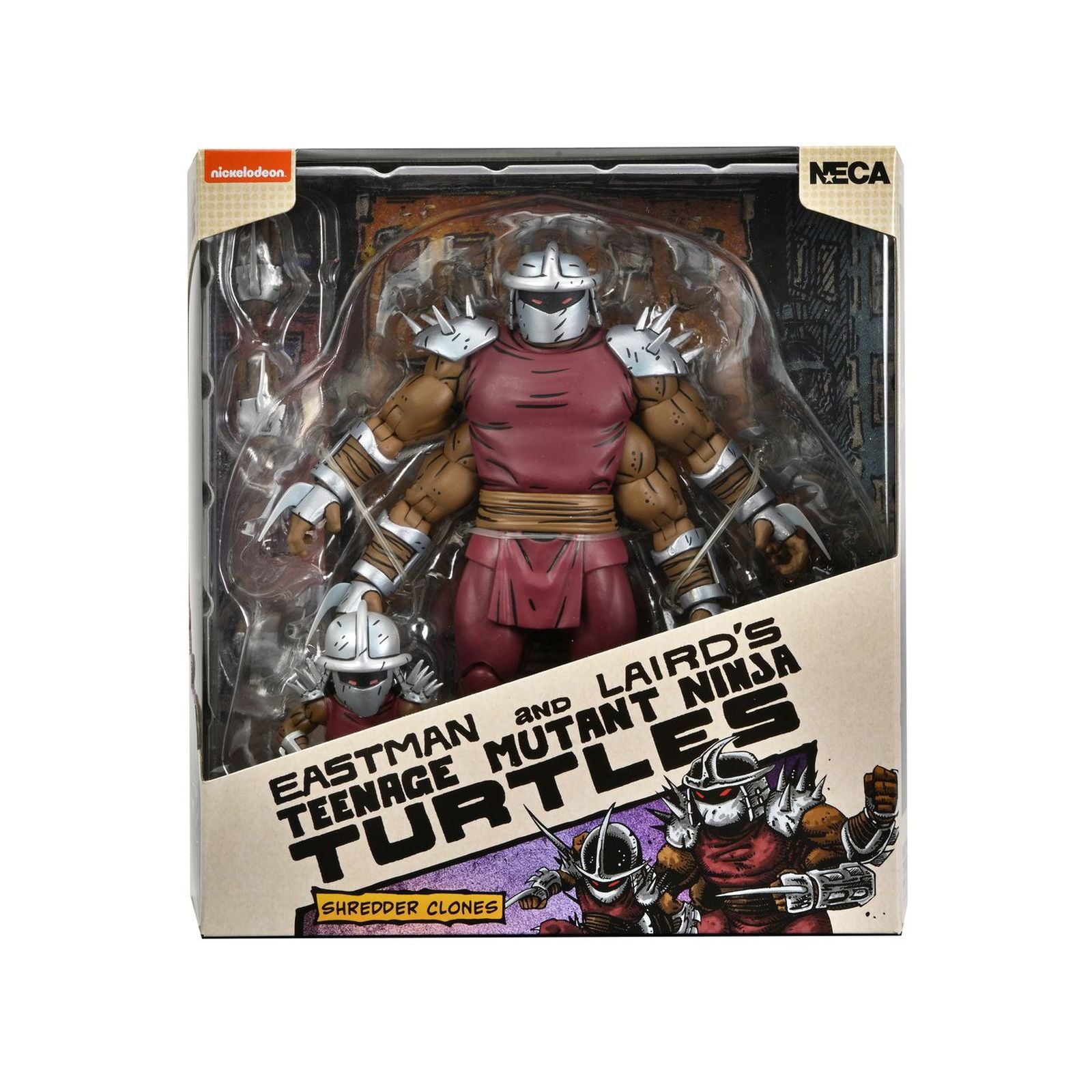 Figura neca tortugas ninja shredder clone mini shredder