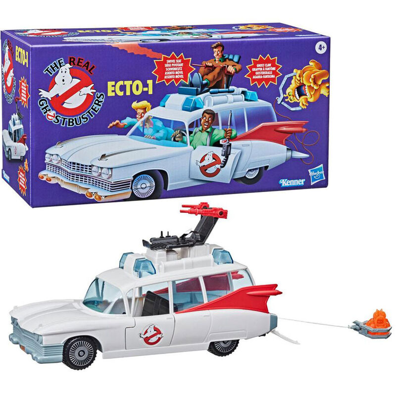 Replica hasbro ecto 1 coche 15 cm version kenner classics ghostbusters