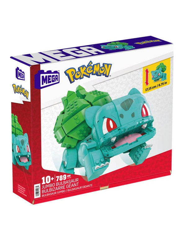 Figura mattel mega construx pokemon jumbo bulbasur mega construx 789 piezas