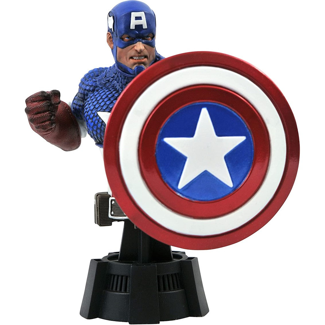 Figura busto diamond select toys marvel animado capitan america escala