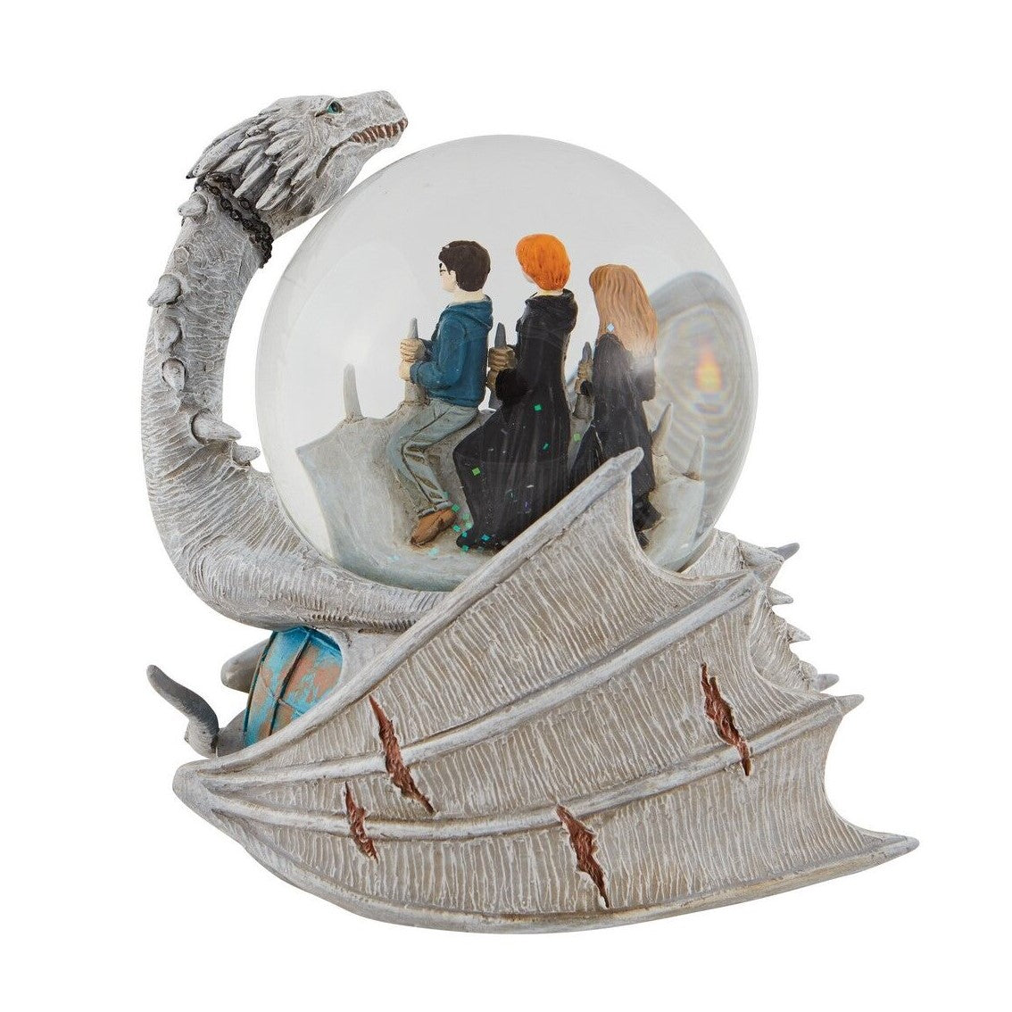 Figura enesco bola de agua decorativa harry potter dragon ucraniano hagrid