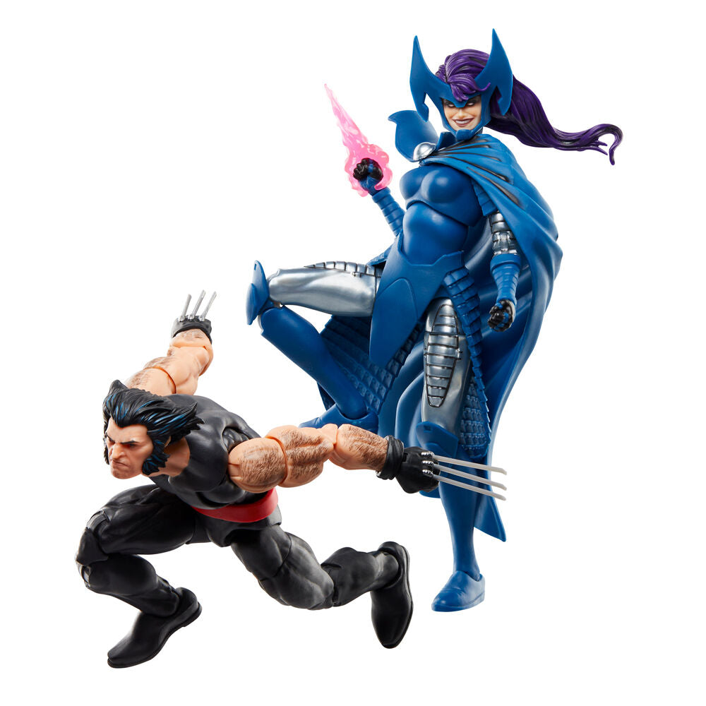 Set figuras hasbro marvel legends series wolverine lady psylocke