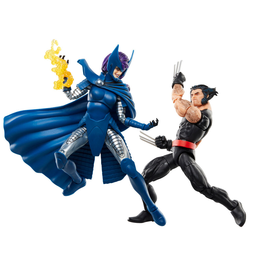 Set figuras hasbro marvel legends series wolverine lady psylocke