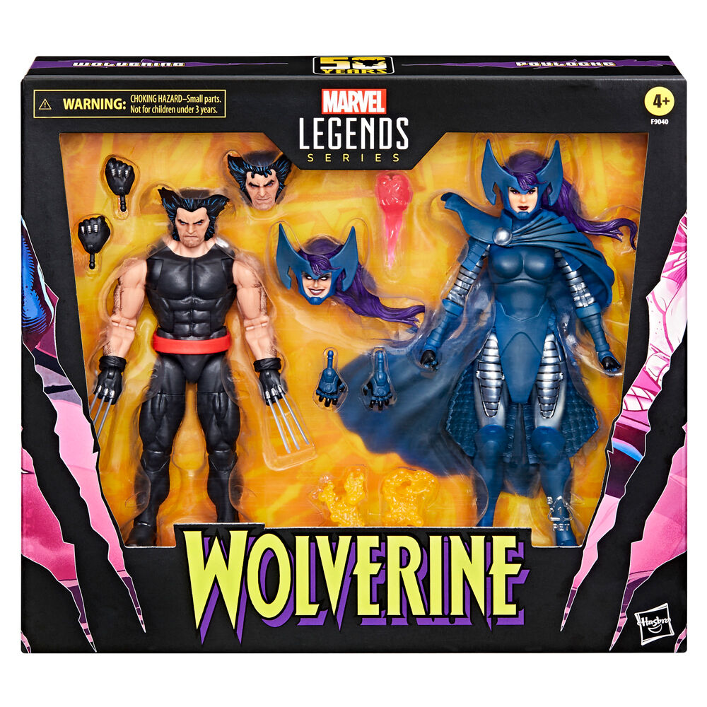 Set figuras hasbro marvel legends series wolverine lady psylocke Frikytopia