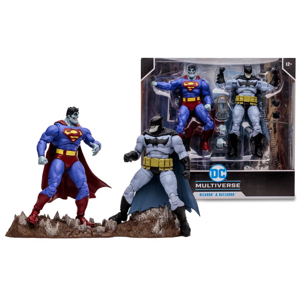 Pack de 2 figuras mcfarlane dc multiverse bizarro batzarro Frikytopia