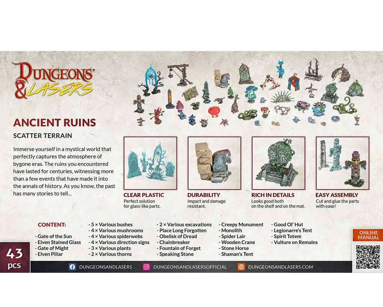 Dungeons & Lasers - ANCIENT RUINS SCATTER TERRAIN