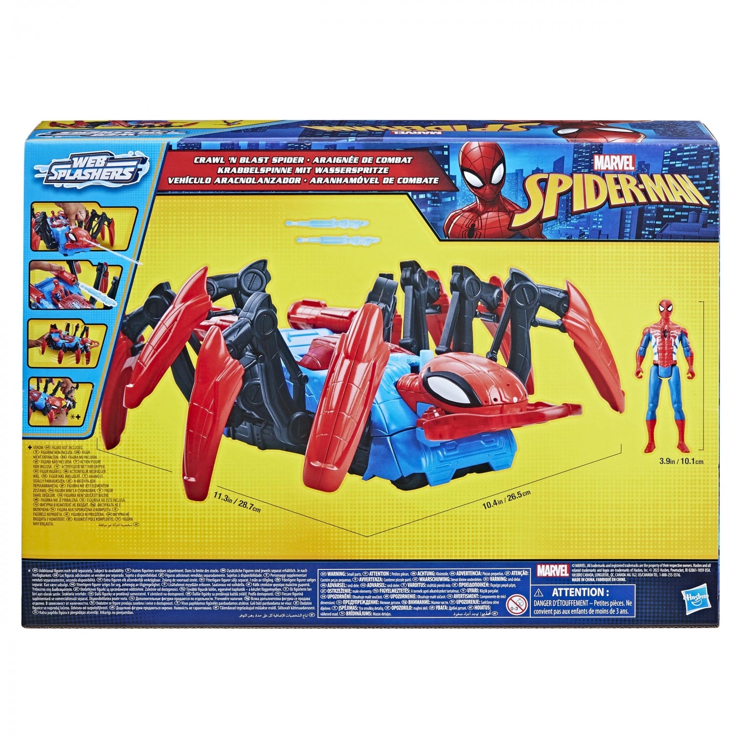 Figura hasbro marvel spiderman web splashers Frikytopia