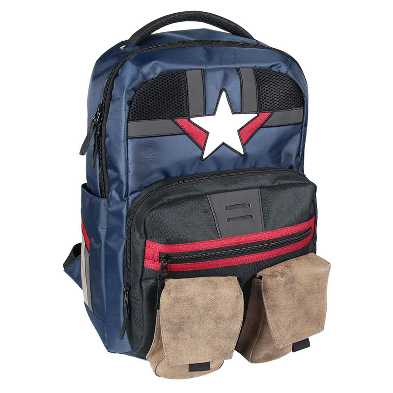 Mochila casual cerda marvel capitan america vengadores multicolor 48 cm Frikytopia