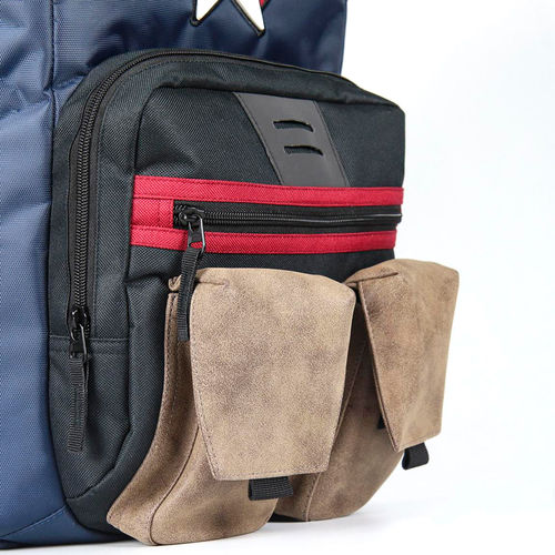 Mochila casual cerda marvel capitan america vengadores multicolor 48 cm