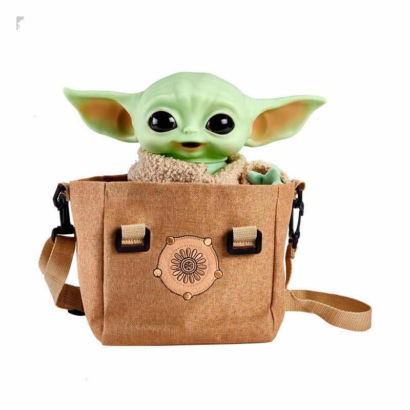 Peluche electronico con bandolera mattel star wars the mandalorian the child baby yoda 28 cm Frikytopia