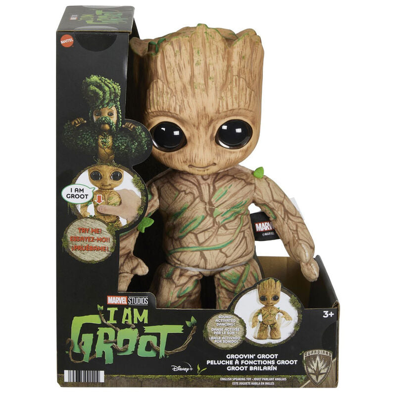 I Am Groot Peluche Electronico Groovin Groot 28 cm version inglesa Frikytopia