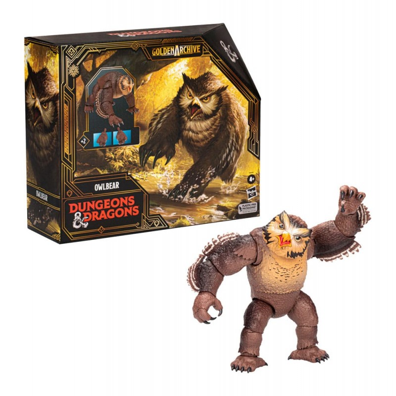 Figura hasbro dicelings dungeons dragons golden archive owlbear