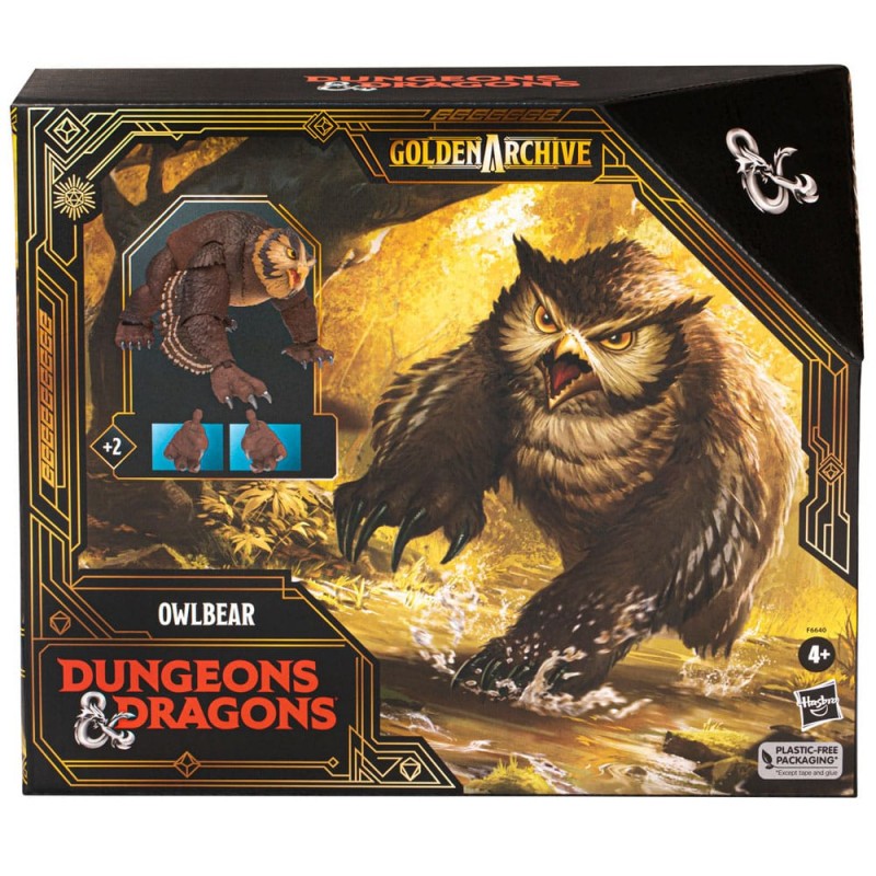 Figura hasbro dicelings dungeons dragons golden archive owlbear