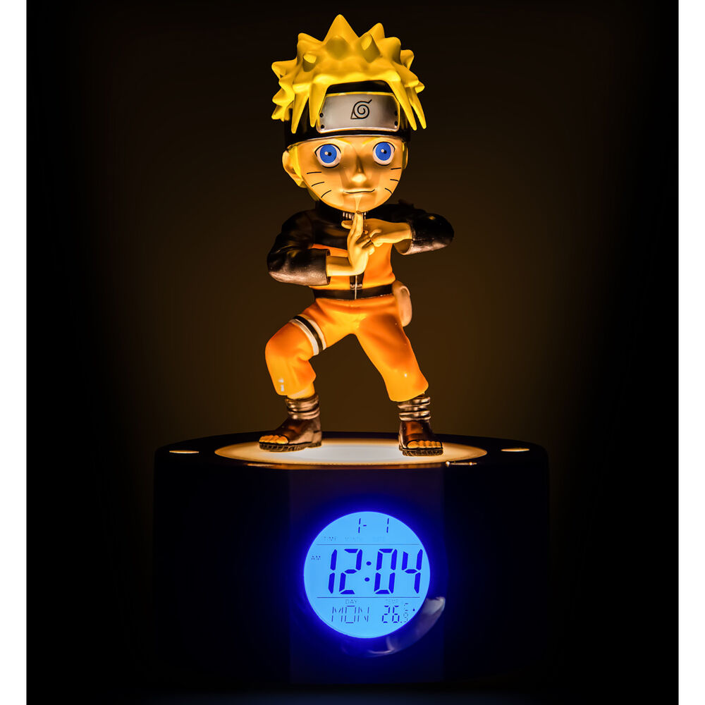 Naruto Shippuden despertador con luz Naruto 18 cm