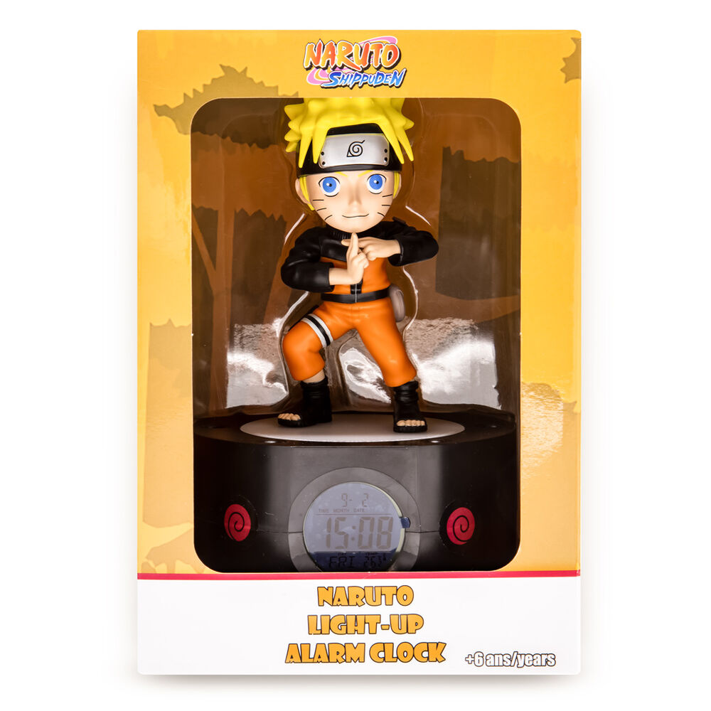 Naruto Shippuden despertador con luz Naruto 18 cm