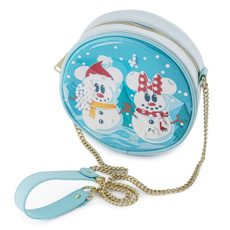 Bolso loungefly disney minnie y mickey munucos de nieve