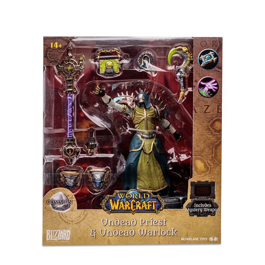 Figura mcfarlane toys world of warcraft undead priest undead warlock