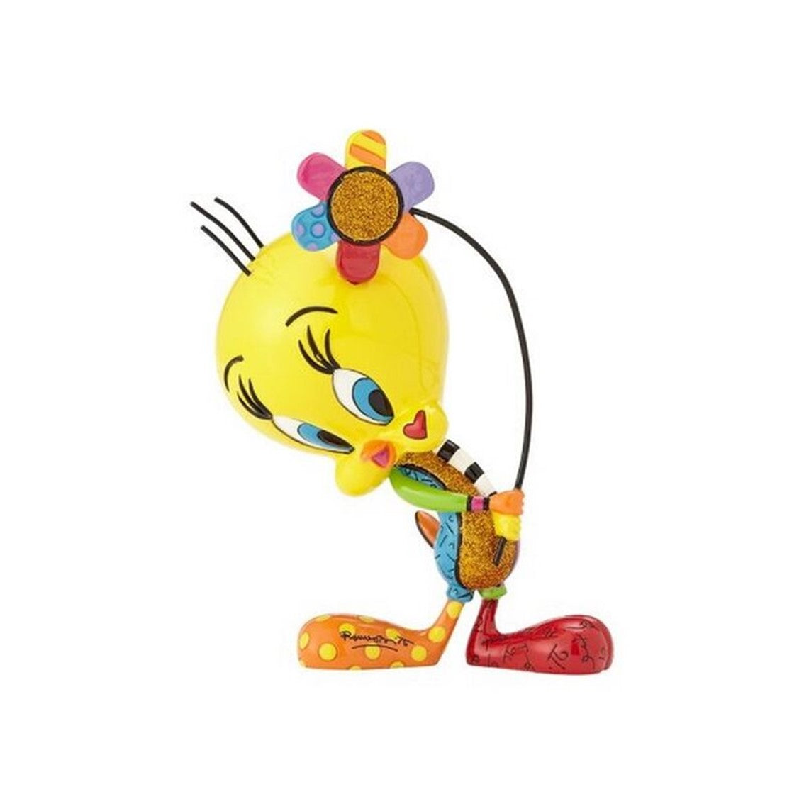 Figura decorativa enesco looney tunes piolin con flor