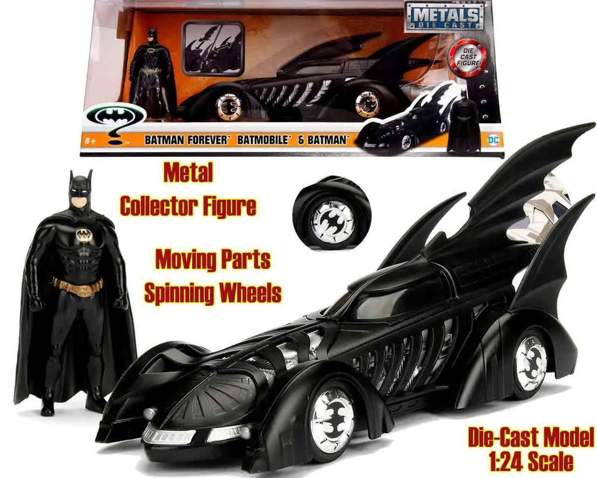 BATMAN FOREVER BATMOBILE & BATMAN 1/24 DIE-CAST MODEL Frikytopia