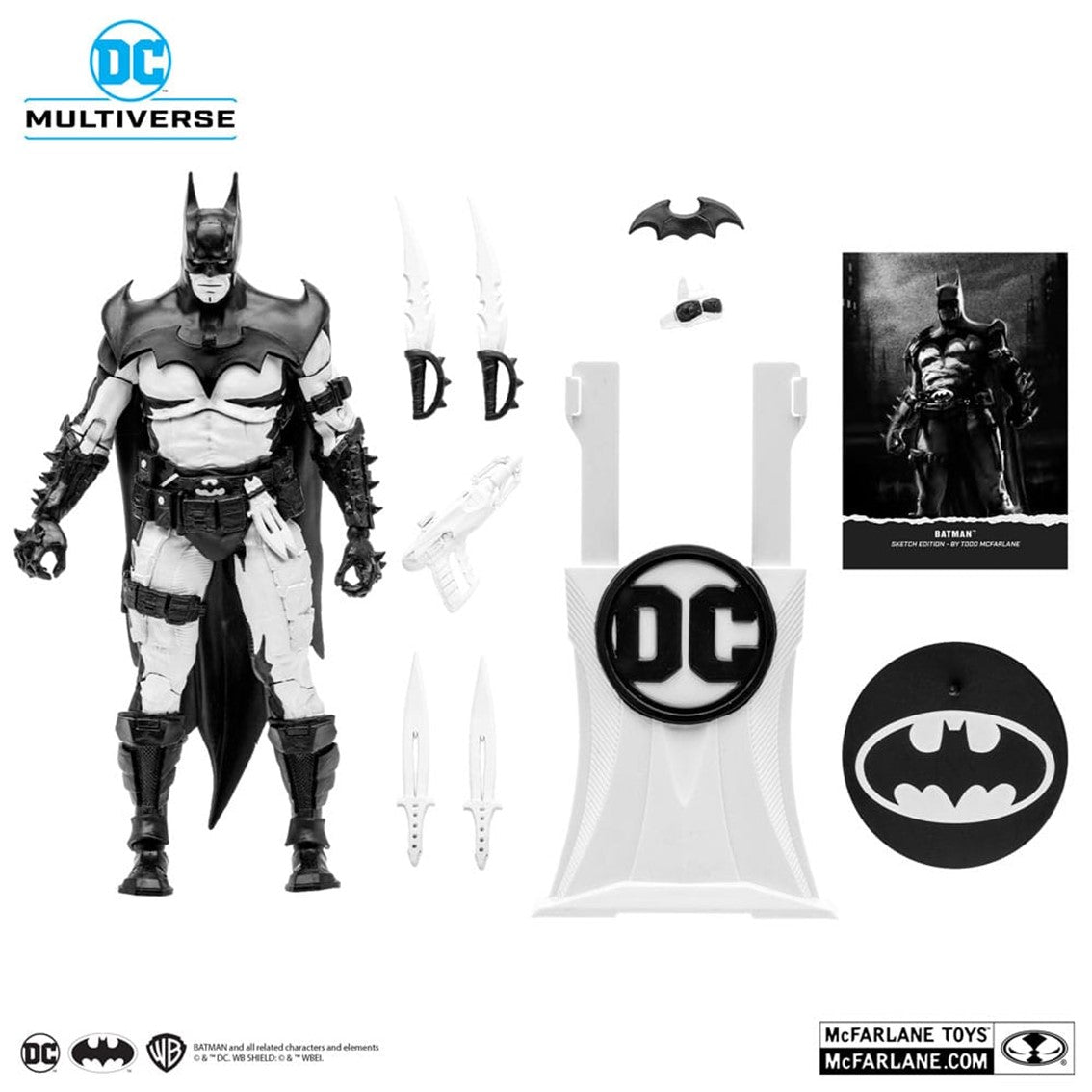 Figura mcfarlane toys dc multiverse 7in batman by todd mcfarlane