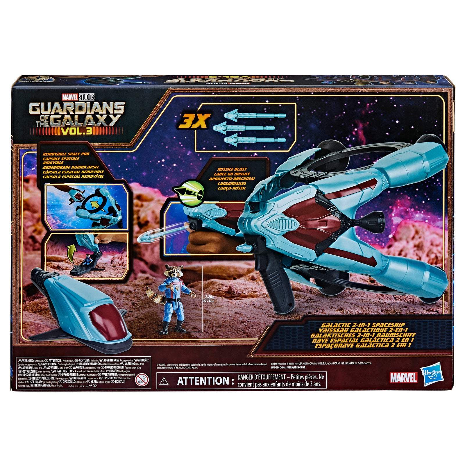 Nave espacial galactica hasbro marvel guardianes de la galaxia vol 3
