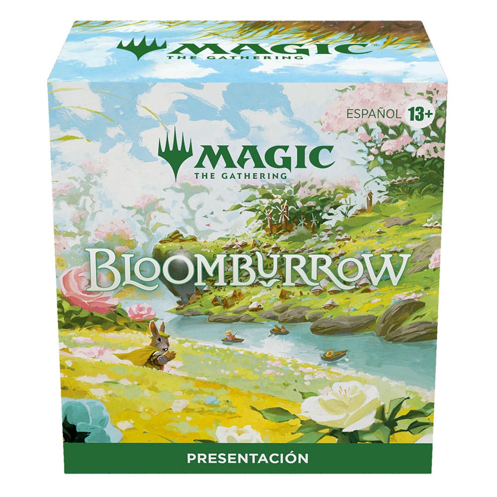 Juego de cartas magic the gathering bloomburrow pack de presentacion