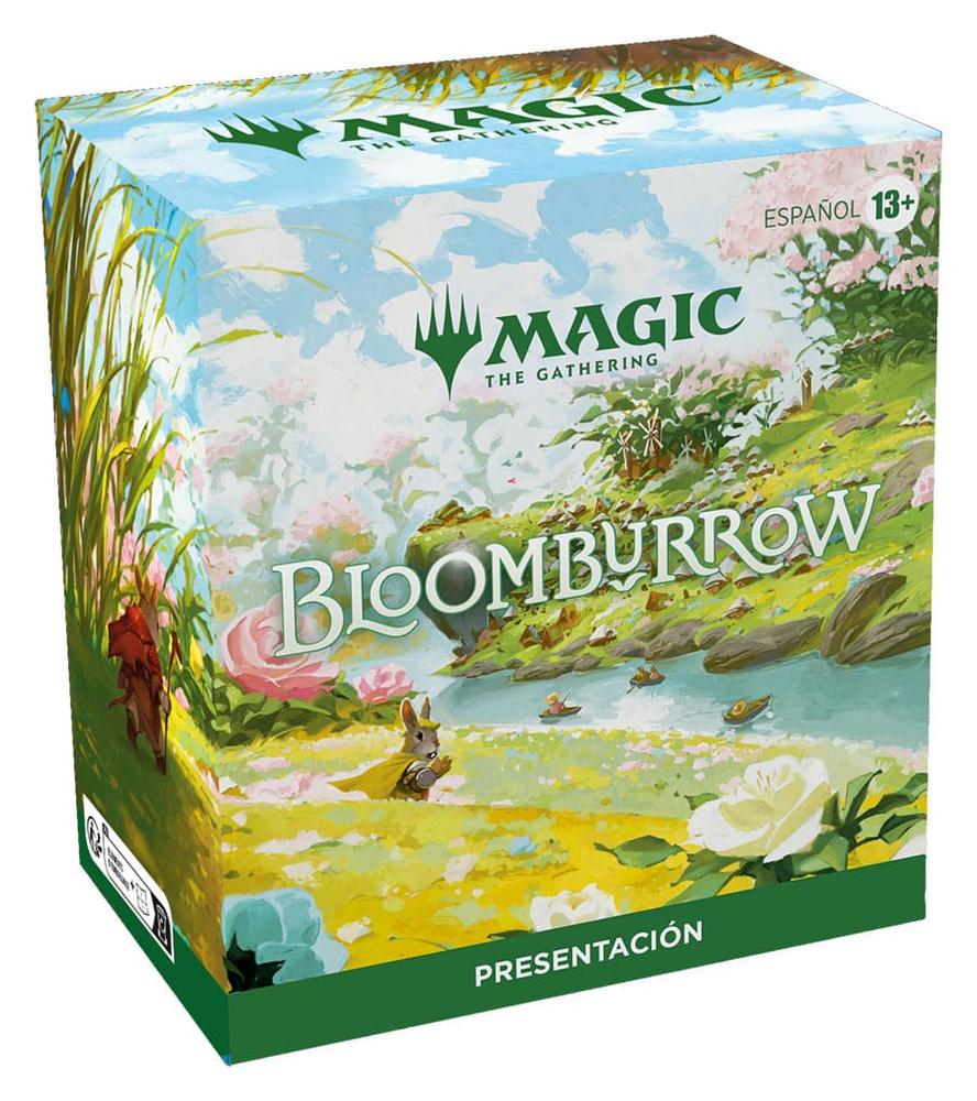Juego de cartas magic the gathering bloomburrow pack de presentacion