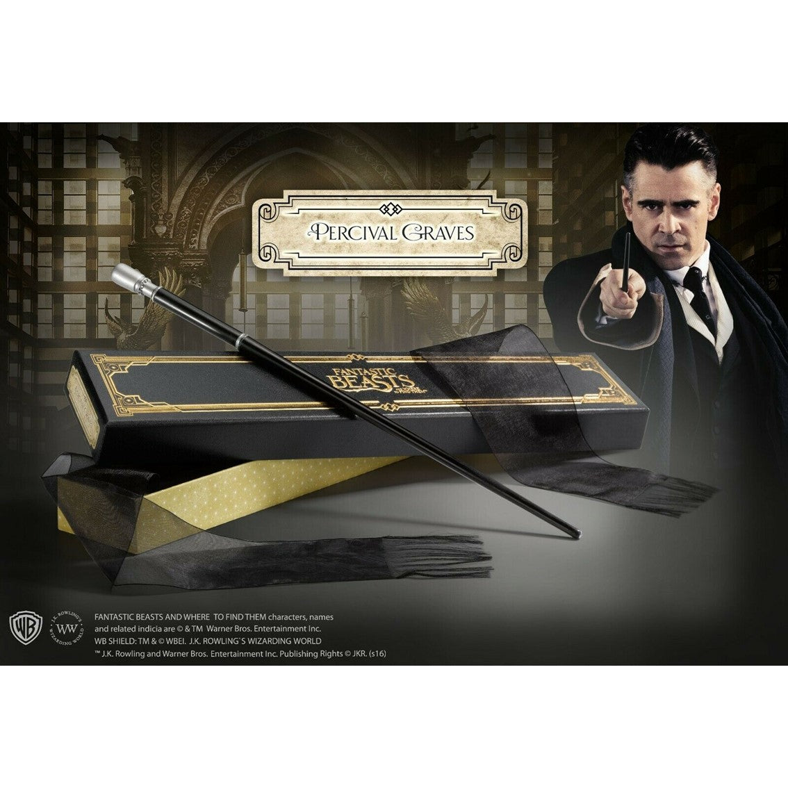 Replica the noble collection animales fantasticos y donde encontrarlos baston queenie