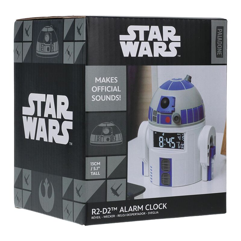 Reloj despertador paladone star wars r2 d2