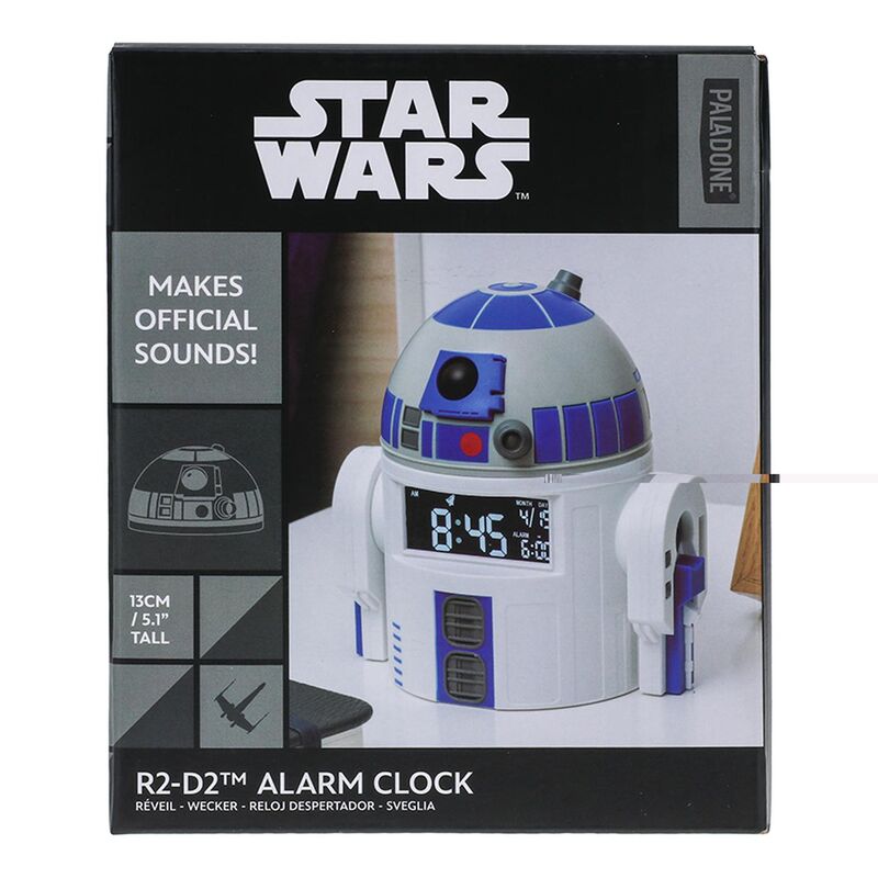 Reloj despertador paladone star wars r2 d2