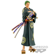 Figura banpresto one piece wanokuni dxf the grandline series roronoa zoro