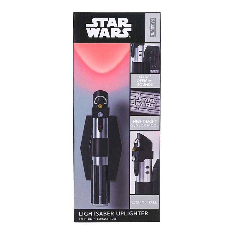 Lampara para pared paladone star wars sable laser darth vader