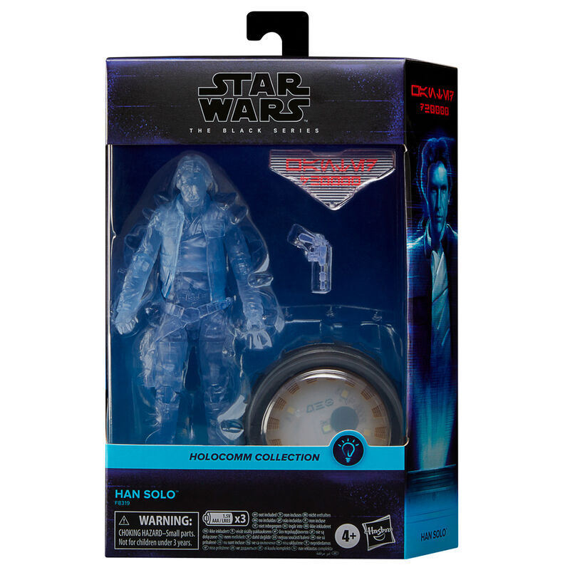 Figura hasbro star wars the black series holocomm collection han solo Frikytopia