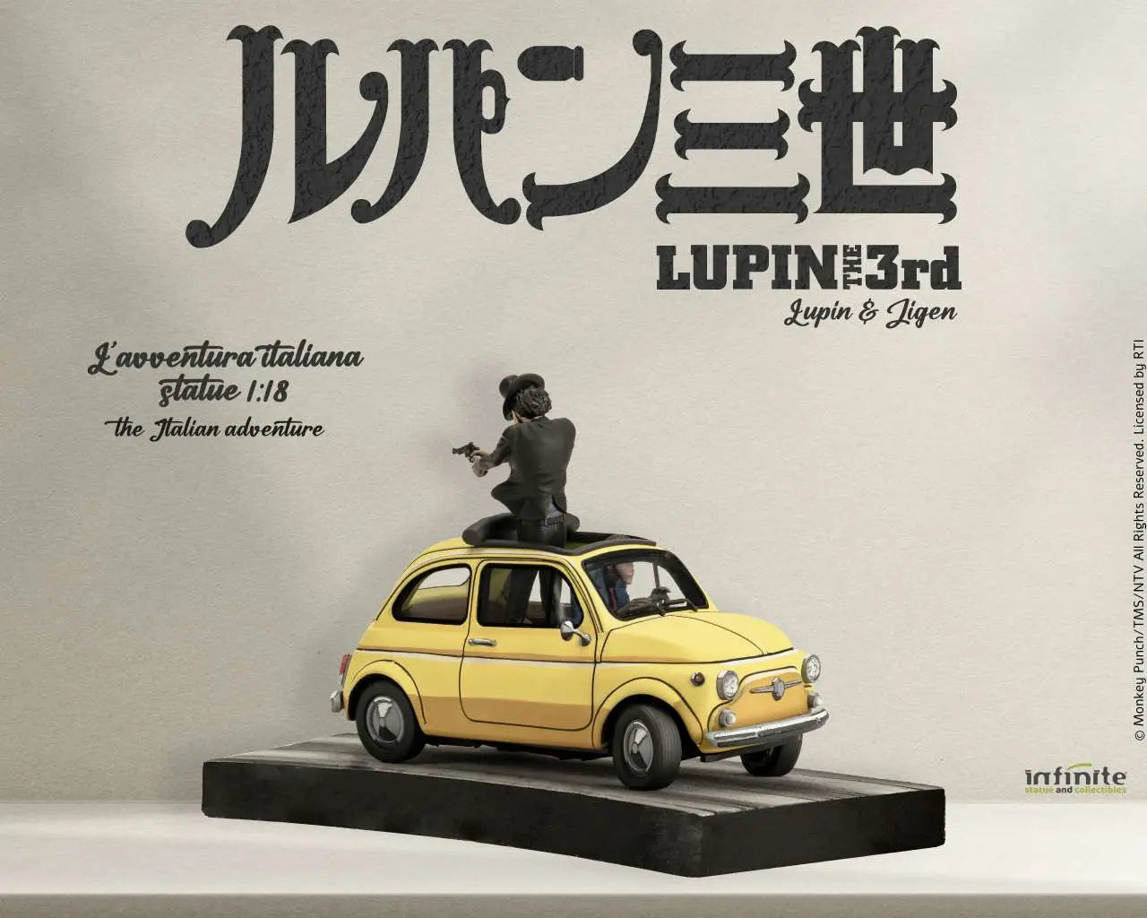 LUPIN 3RD THE ITALIAN ADVENTURE LUPIN JIGEN 1/18 STATUE Frikytopia