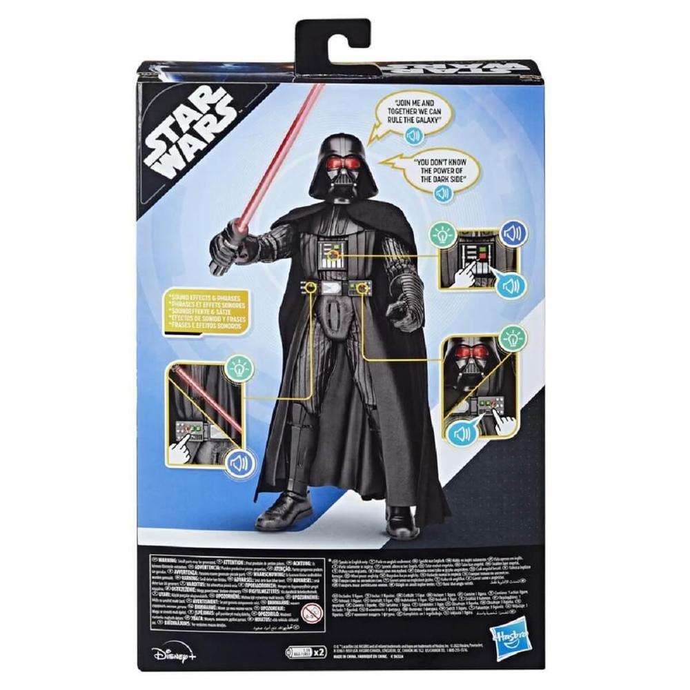 Figura electronica hasbro star wars galactic action darth vader